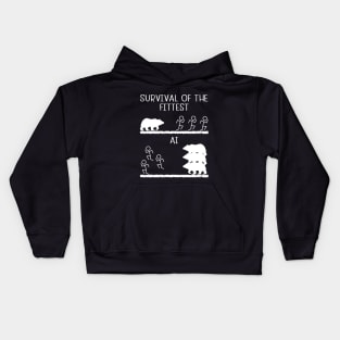 Survival of the Fittest vs AI Kids Hoodie